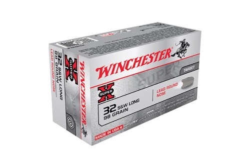 Winchester Ammunition Super-X 98 gr Lead Round Nose .32 S&W Long Ammo, 50/box - X32SWLP