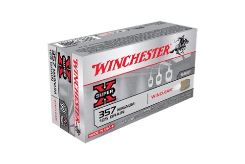 Winchester Ammunition Super-X 125 gr WinClean (Brass Enclosed Base) .357 Mag Ammo, 50/box - WC3571