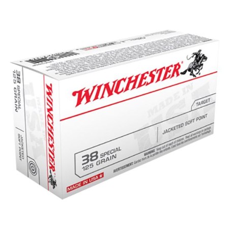 Winchester Ammunition Super-X 125 gr Jacketed Soft Point .38 Spl Ammo, 50/box - USA38SP