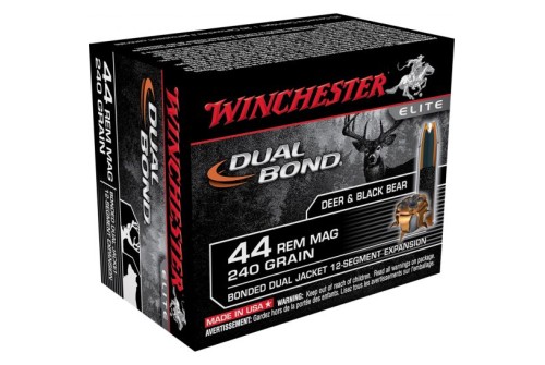 Winchester Ammunition Dual Bond 240 gr Jacket Hollow Point .44 Rem Mag Ammo, 20/box - S44RMDB