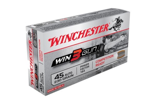 Winchester Ammunition Super-X 230 gr Jacketed Flat Point .45 ACP Ammo, 50/box - X45TG