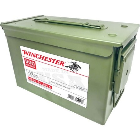 Winchester Ammunition USA 230 gr Full Metal Jacket .45 ACP Ammo, 500/box - USA45AC