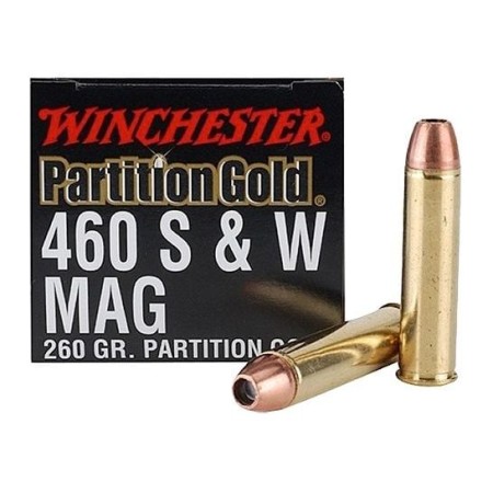 Winchesterchester Partition Gold 460 S&W Mag 260gr, Partition Gold, 20rd Box