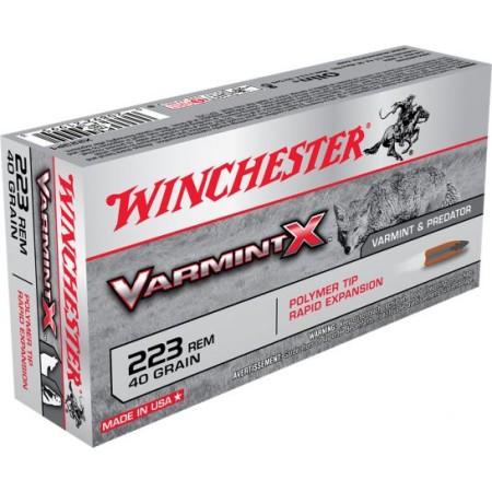 Winchester Ammunition Varmint-X 40 gr Rapid Expansion .223 Rem Ammo, 20/box - X223P1