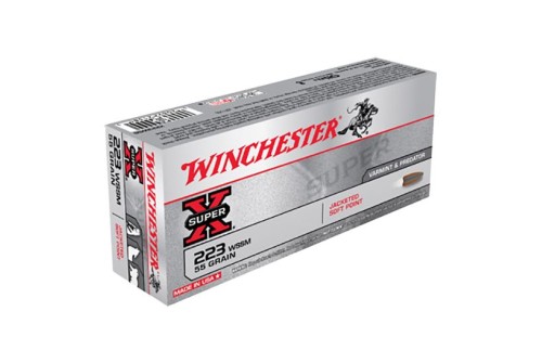 Winchester Ammunition Super-X 55 gr Pointed Soft Point .223 WSSM Ammo, 20/box - X223WSS