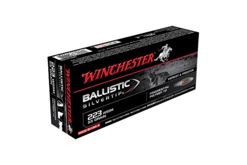 Winchester Ammunition Ballistic Silvertip 55 gr Polymer Tip .223 WSSM Ammo, 20/box - SBST223SS