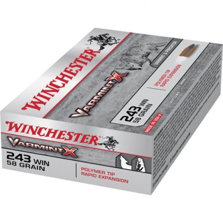 Winchester Ammunition Varmint-X 58 gr Rapid Expansion .243 Win Ammo, 40/box - X243PXL