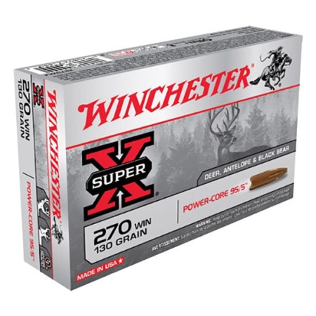 Winchester Ammunition Super-X 130 gr Power-Core .270 Win Ammo, 20/box - X270WLF