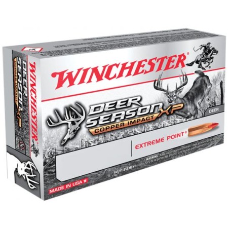 Winchester Ammunition Deer Season XP Copper Impact 130 gr Copper Extreme Point .270 Win Ammo, 20/box - X270DSLF