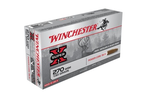 Winchester Ammunition Super-X 130 gr Power-Core .270 WSM Ammo, 20/box - X270WSMLF