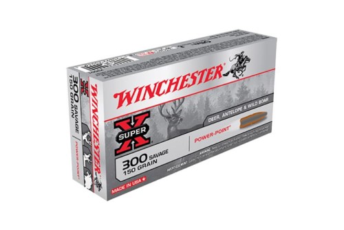 Winchester Ammunition Super-X 150 gr Power-Point .300 Savage Ammo, 20/box - X3001