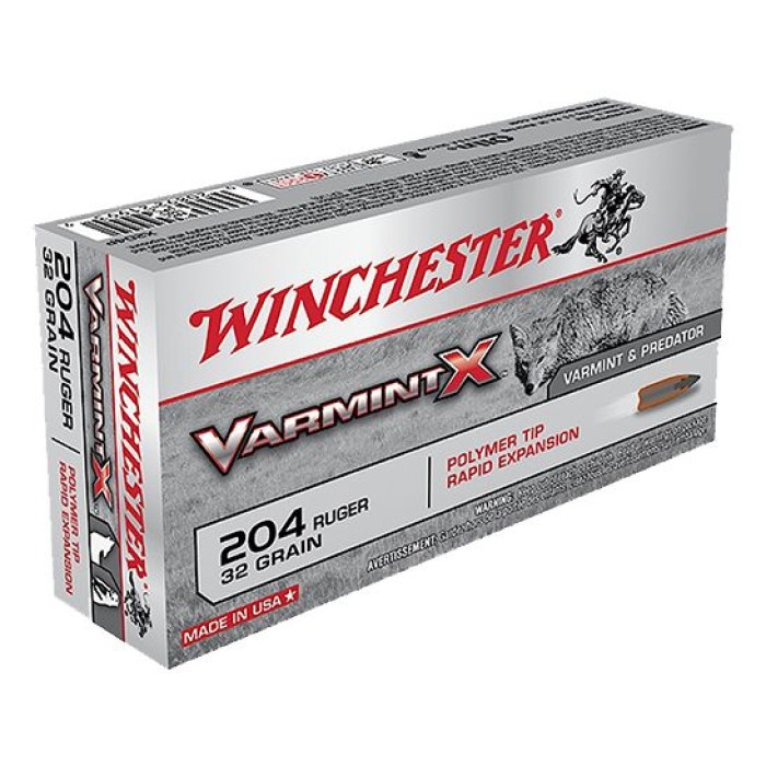 Winchester Ammunition Varmint-X 32 gr Rapid Expansion .204 Ruger Ammo, 20/box - X204P