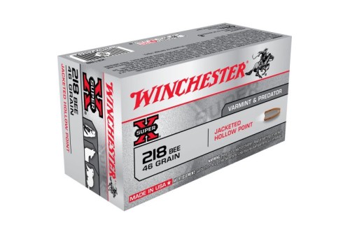 Winchester Ammunition Super-X 46 gr Jacketed Hollow Point .218 Bee Ammo, 50/box - X218B