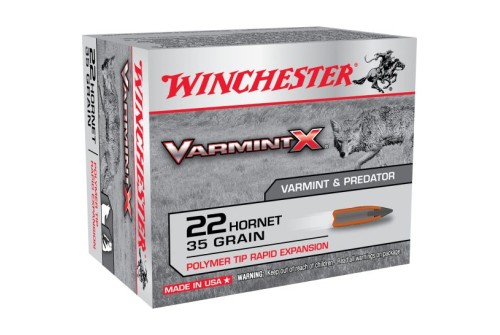 Winchester Ammunition Varmint-X 35 gr Rapid Expansion .22 Hornet Ammo, 20/box - X22P