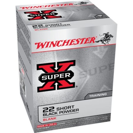 Winchester Ammunition Super-X Blank Black Powder .22 Short Ammo, 50/box - X22SB