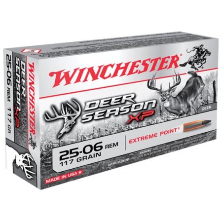 Winchester Ammunition Deer Season XP 117 gr Extreme Point .25-06 Rem Ammo, 20/box - X2506DS