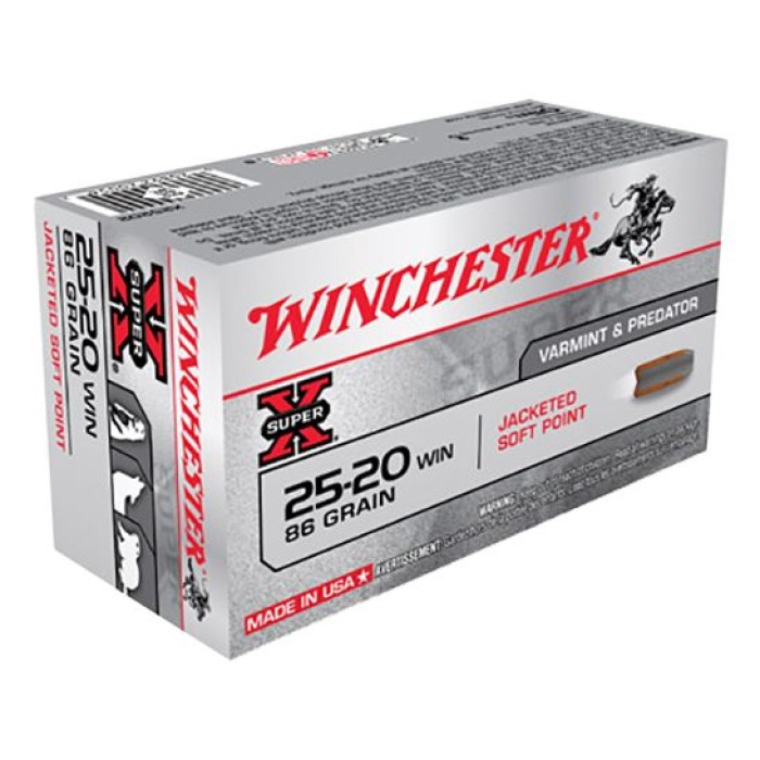 SUPER-X AMMO 25-20 WINCHESTER 86GR SP