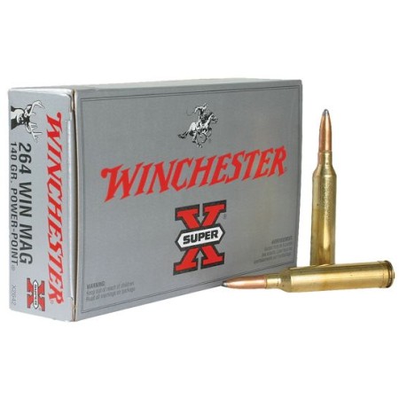 Winchester Ammunition Super-X 140 gr Power-Point .264 Win Mag Ammo, 20/box - X2642