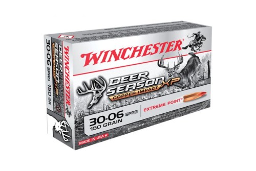 Winchester Ammunition Deer Season XP Copper Impact 150 gr Copper Extreme Point .30-06 Spfld Ammo, 20/box - X3006DSLF