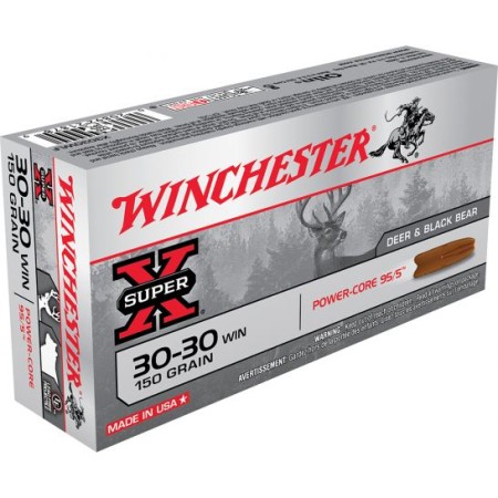 Winchester Ammunition Super-X 150 gr Power-Core .30-30 Win Ammo, 20/box - X3030WLF