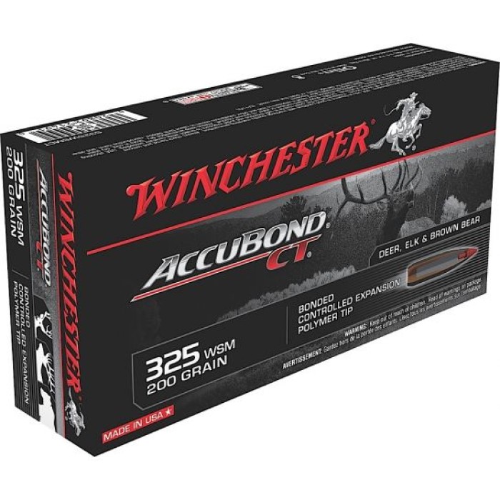 Winchester Ammunition Expedition Big Game 200 gr AccuBond CT .325 WSM Ammo, 20/box - S325WSMCT