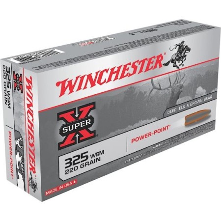 Winchester Ammunition Super-X 220 gr Power-Point .325 WSM Ammo, 20/box - X325WSM