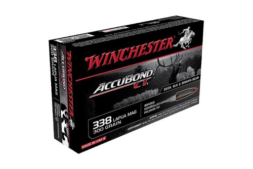 Winchester Ammunition Expedition Big Game 300 gr AccuBond CT .338 Lapua Mag Ammo, 20/box - S338LCT