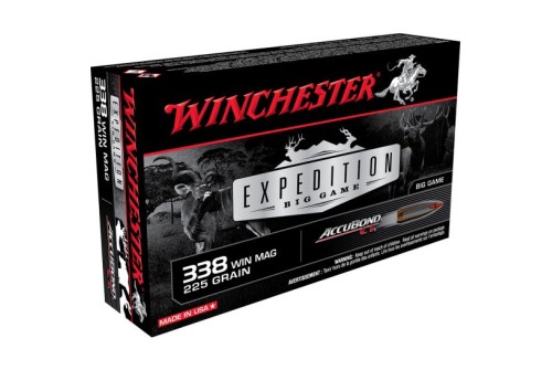 Winchester Ammunition Expedition Big Game 225 gr AccuBond CT .338 Win Mag Ammo, 20/box - S338CT