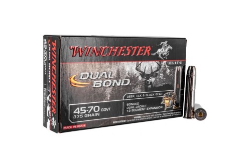 Winchester Ammunition Dual Bond 375 gr .45-70 Ammo, 20/box - S4570DB