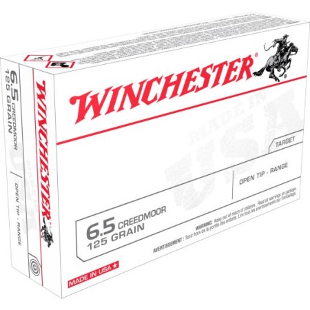 Winchester Ammunition USA 125 gr Open Tip Range 6.5 Crd Ammo, 20/box - USA65CM