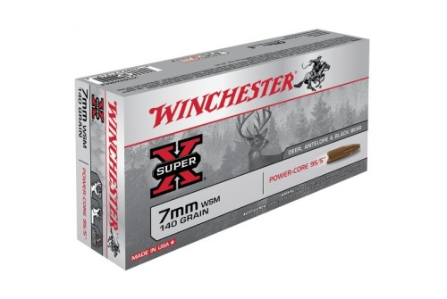 Winchester Ammunition Super-X 140 gr Power-Core 7mm WSM Ammo, 20/box - X7MMWSMLF