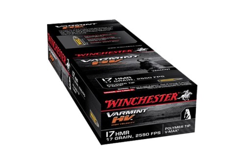 Winchester Ammunition Varmint-HV 17 gr Polymer Tip .17 HMR Ammo, 50/box - S17HMR1