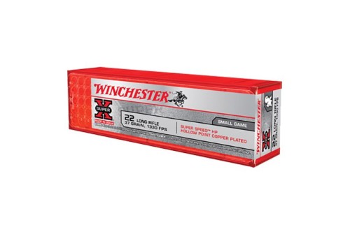 Winchester Ammunition Super-X 37 gr Super Speed HP Hollow Point Copper-Plated .22lr Ammo, 100/box - X22LRHSS1
