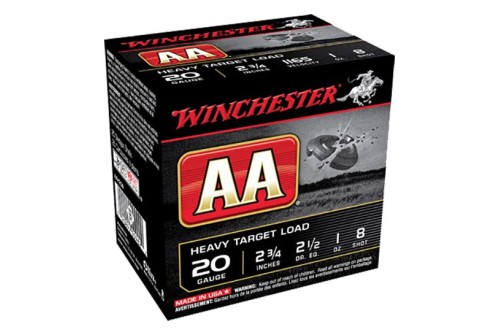 Winchester Ammunition AA Heavy 2.75" 20 Gauge Ammo 8, 25/box - AAH208