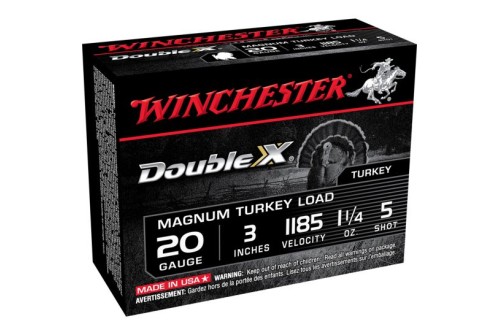 Winchester Ammunition Double X Magnum 3" 20 Gauge Ammo 5, 10/box - X203XCT5