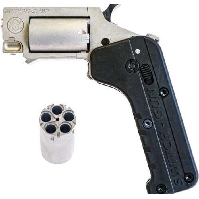 Standard Manufacturing Mfg Switch Gun 22 Mag/Lr 5 Shot Stainless Can BE Folded SWITCHGUN COMBO