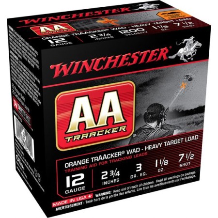 Winchester Ammunition AA Orange Traacker Wad - Heavy 2.75" 12 Gauge Ammo 7-1/2, 25/box - AAM127TO