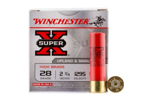 Winchester Ammunition Super-X High Brass 2.75" 28 Gauge Ammo 5, 25/box - X285