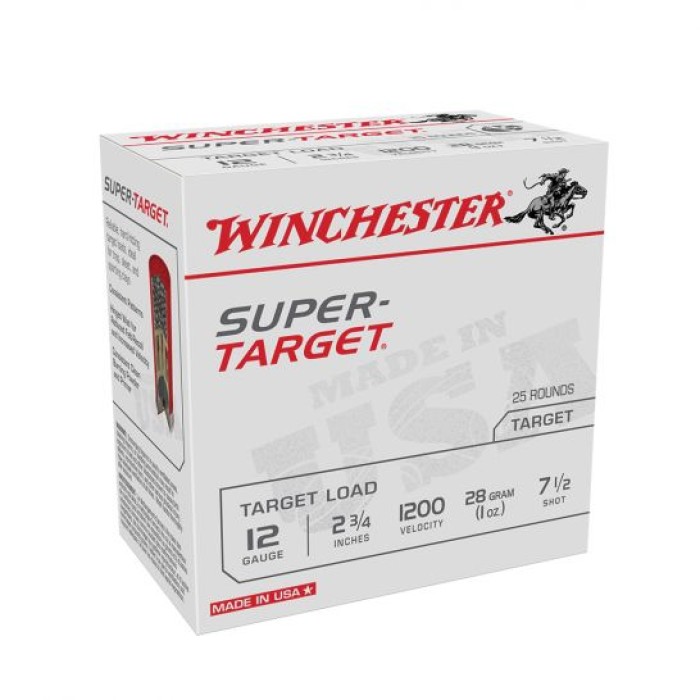Winchester Ammunition Super Target 2.75" 12 Gauge Ammo 7-1/2 - TRGT12007