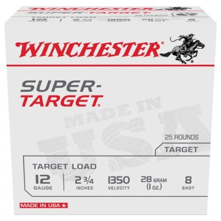 Winchester Ammunition Super Target 2.75" 12 Gauge Ammo 8 - TRGT13508