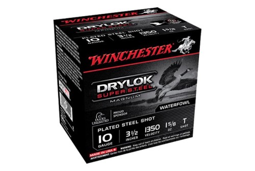 Winchester Ammunition Drylock Super Steel Magnum 3.5" 10 Gauge Ammo T, 25/box - XSC10T