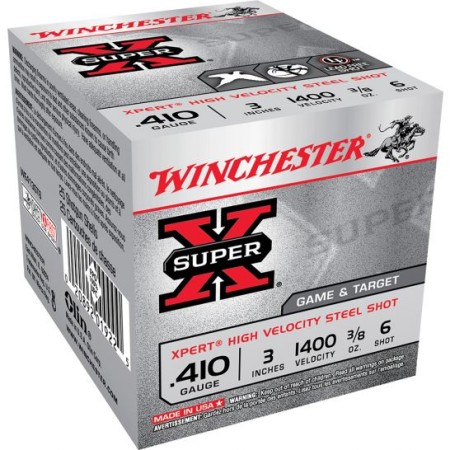 Winchester Ammunition Super-X 3" 410 Gauge Ammo 6, 25/box - WE413GT6