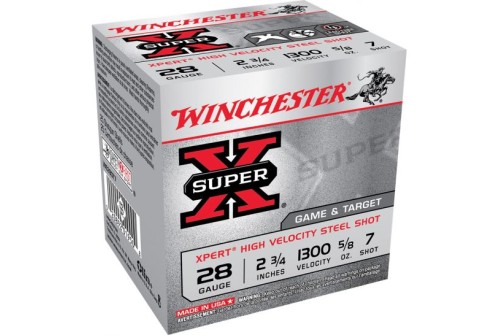 Winchester Ammunition Super-X 2.75" 28 Gauge Ammo 7, 25/box - WE28GT7