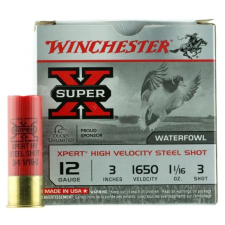Winchester Ammunition Super-X 2.75" 12 Gauge Ammo 3, 25/box - WEX123M3