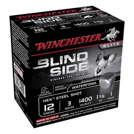 Winchester Ammunition Blindside 3" 12 Gauge Ammo 1, 25/box - SBS1231