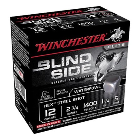 Winchester Ammunition Blindside 2.75" 12 Gauge Ammo 5, 25/box - SBS125