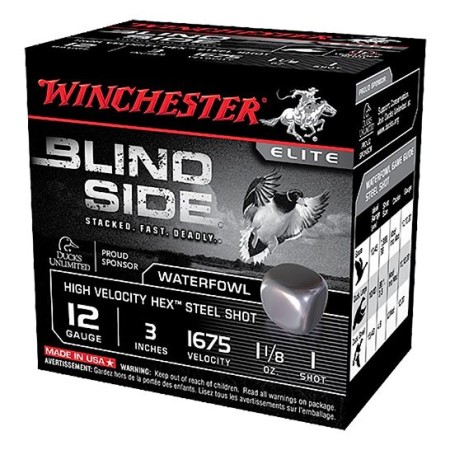 Winchester Ammunition Blindside 3.5" 12 Gauge Ammo 2, 25/box - SBS12LHV2