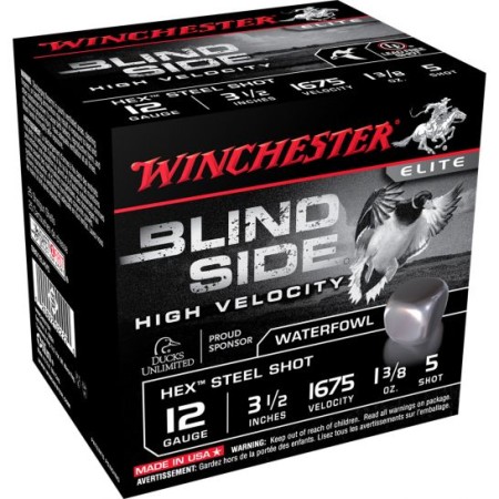 Winchester Ammunition Blindside 3.5" 12 Gauge Ammo 5, 25/box - SBS12LHV5