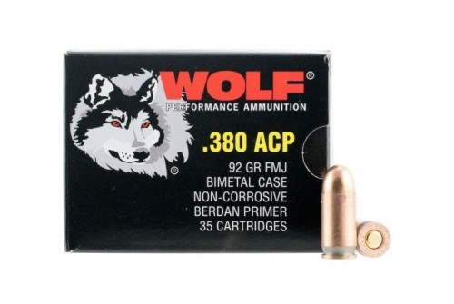 Wolf 917Fmj Handgun 380 Auto Colt Pistol Full Metal Jacket 91 GR 1000 Rds