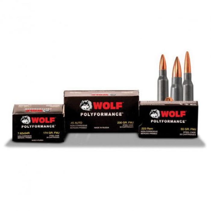 Wolf Polyformance, Wolf 45tins       45      Fmj Bi   230  450
